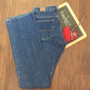 Red Engine Straight Leg Jeans